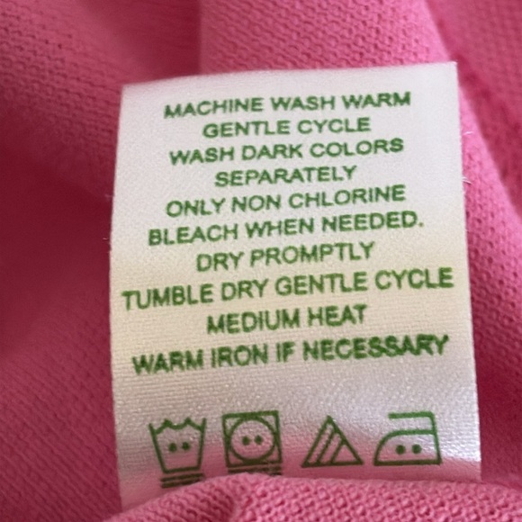 Lilly Pulitzer Pink Island Polo Shirt Short Sleeve Pima Cotton Blend Y2K Size M - Picture 4 of 7